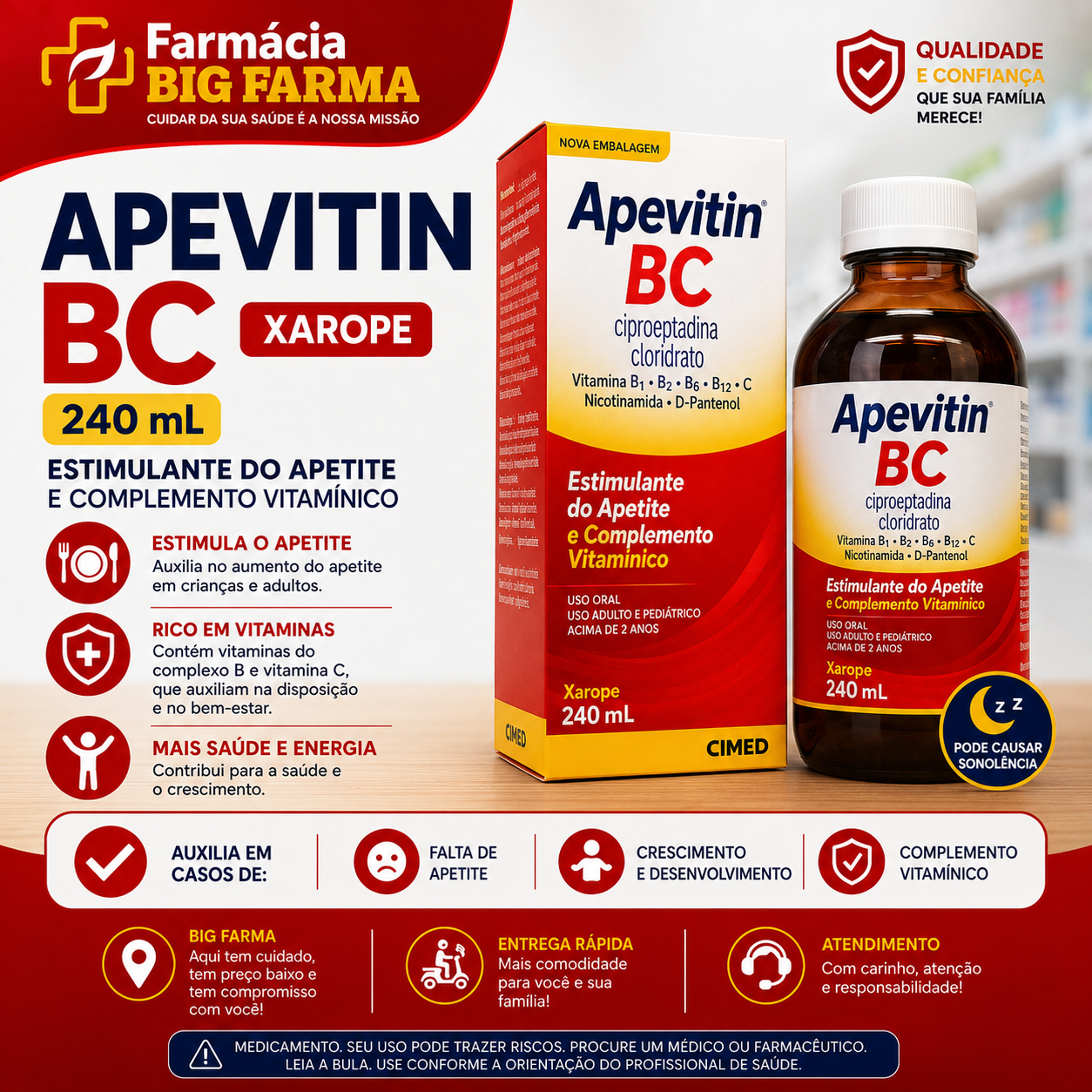 Apevitin Bc Xarope 240ml seção 31