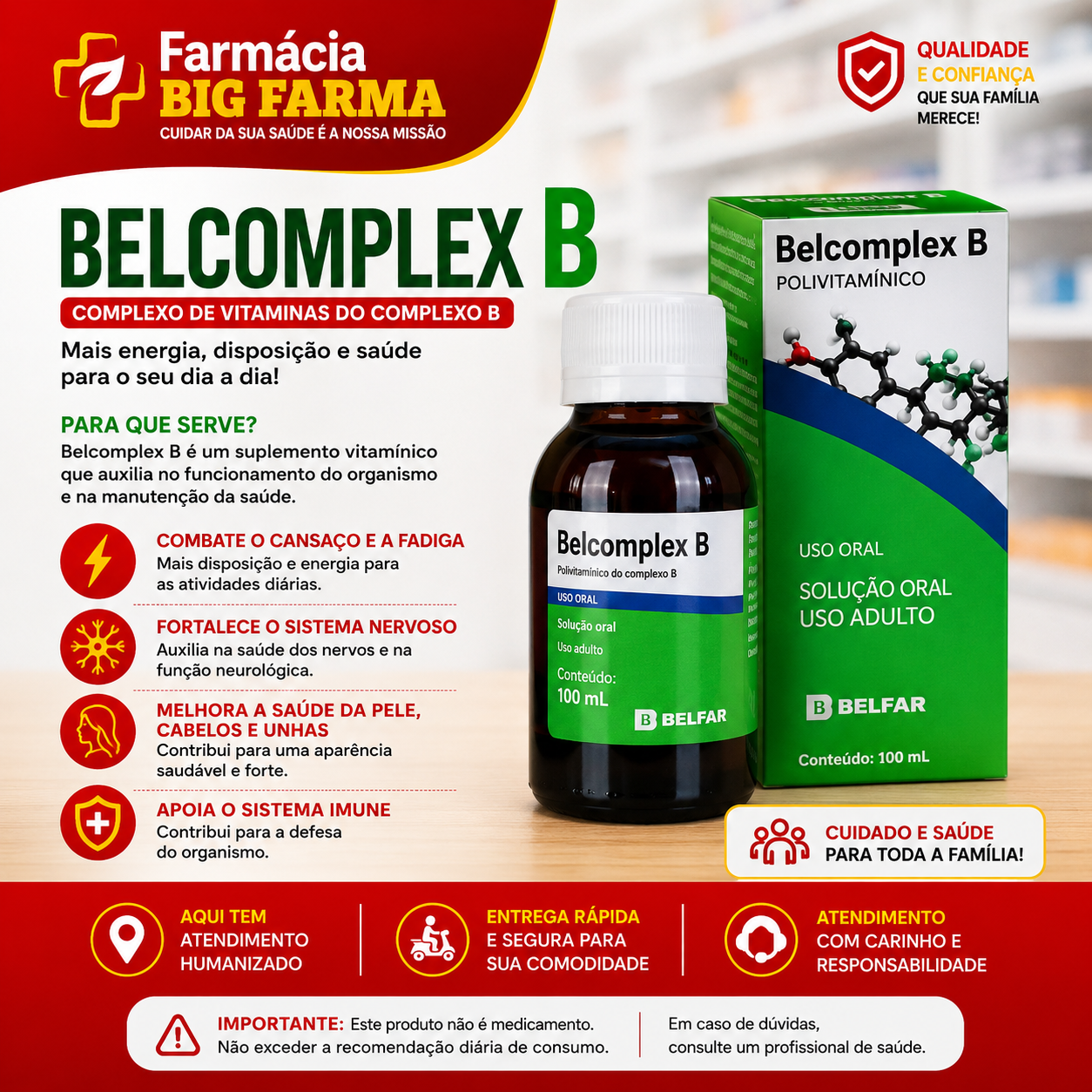 Belcomplex B – 50 comprimidos – Belpan — Seção 31