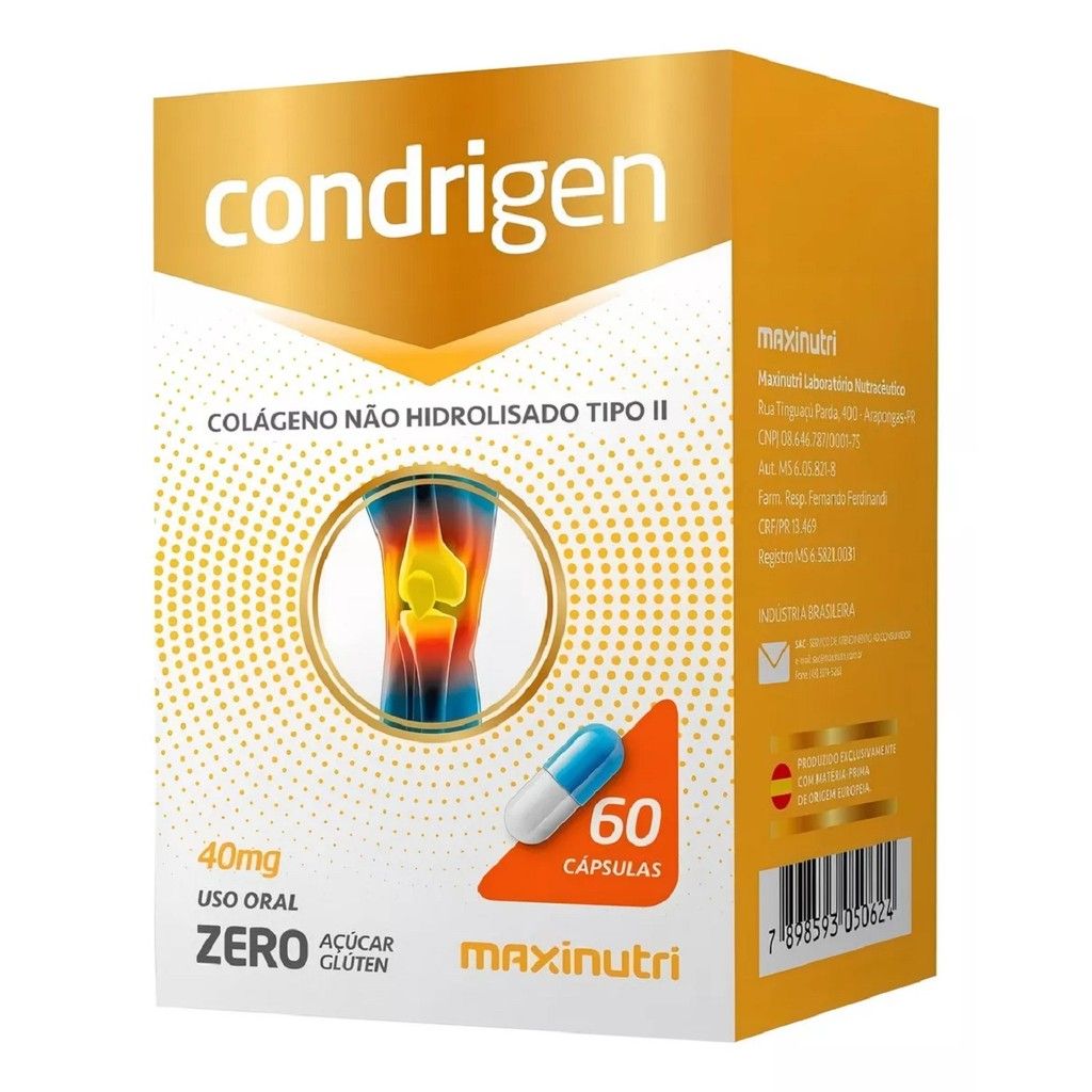 Condrigen 40 mg  suplemento Alimentar em capsulas