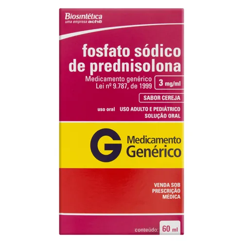 Fosfato Sódico de prednisolona ( seção 39 )