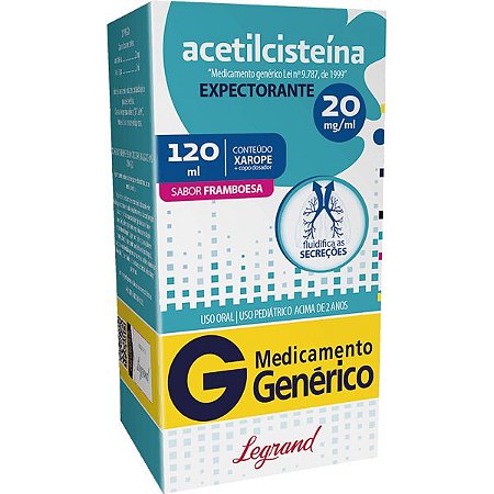Acetilcisteína 40mg Framboesa GN Legrand 120ml