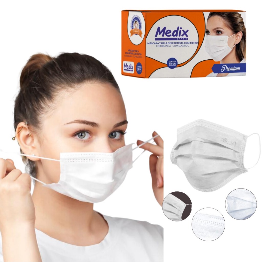 Máscara Tripla Descartável – Medix Brasil — Seção 32