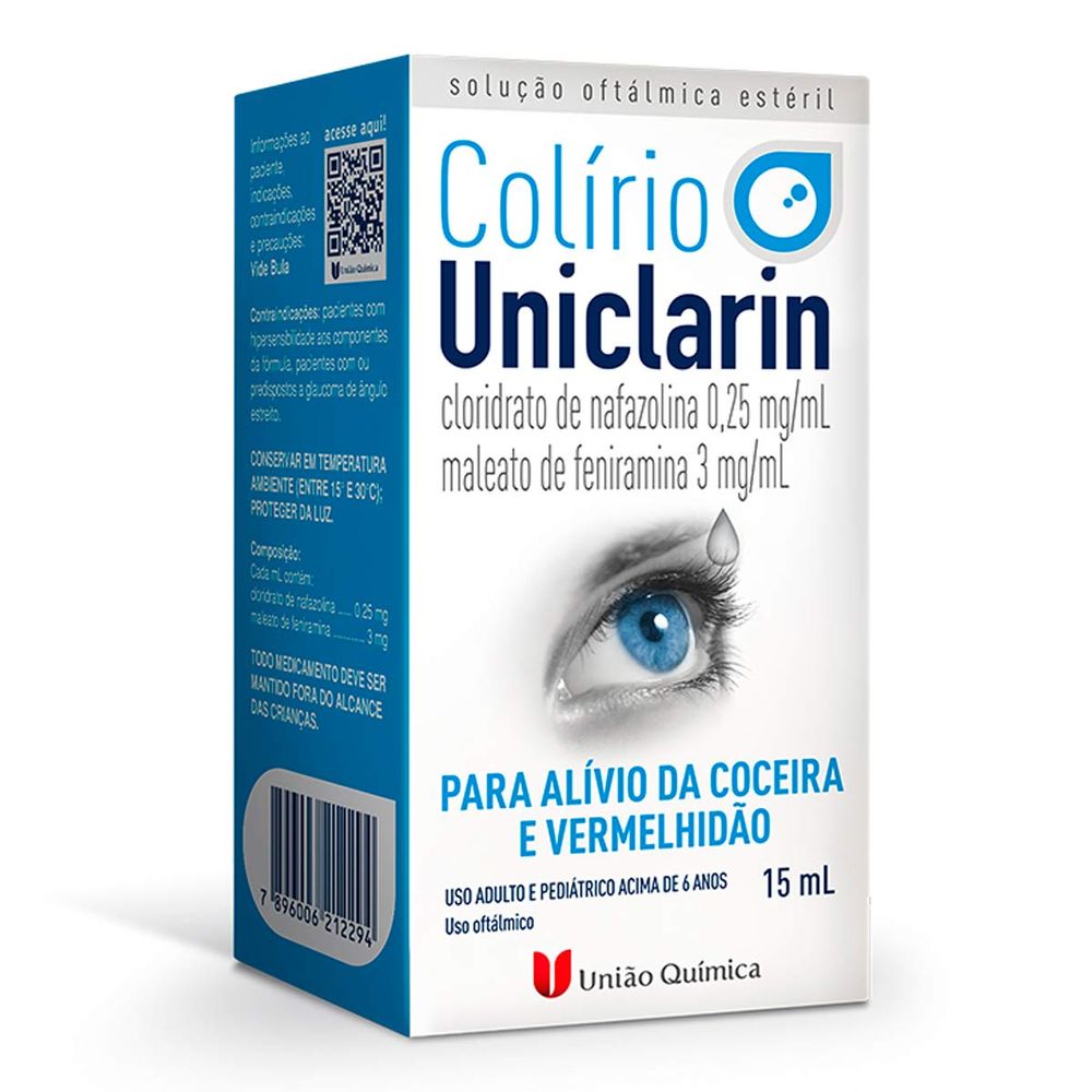 Uniclarin Colírio 0,25 mg/mL + 3 mg/mL – 15 mL — Seção27