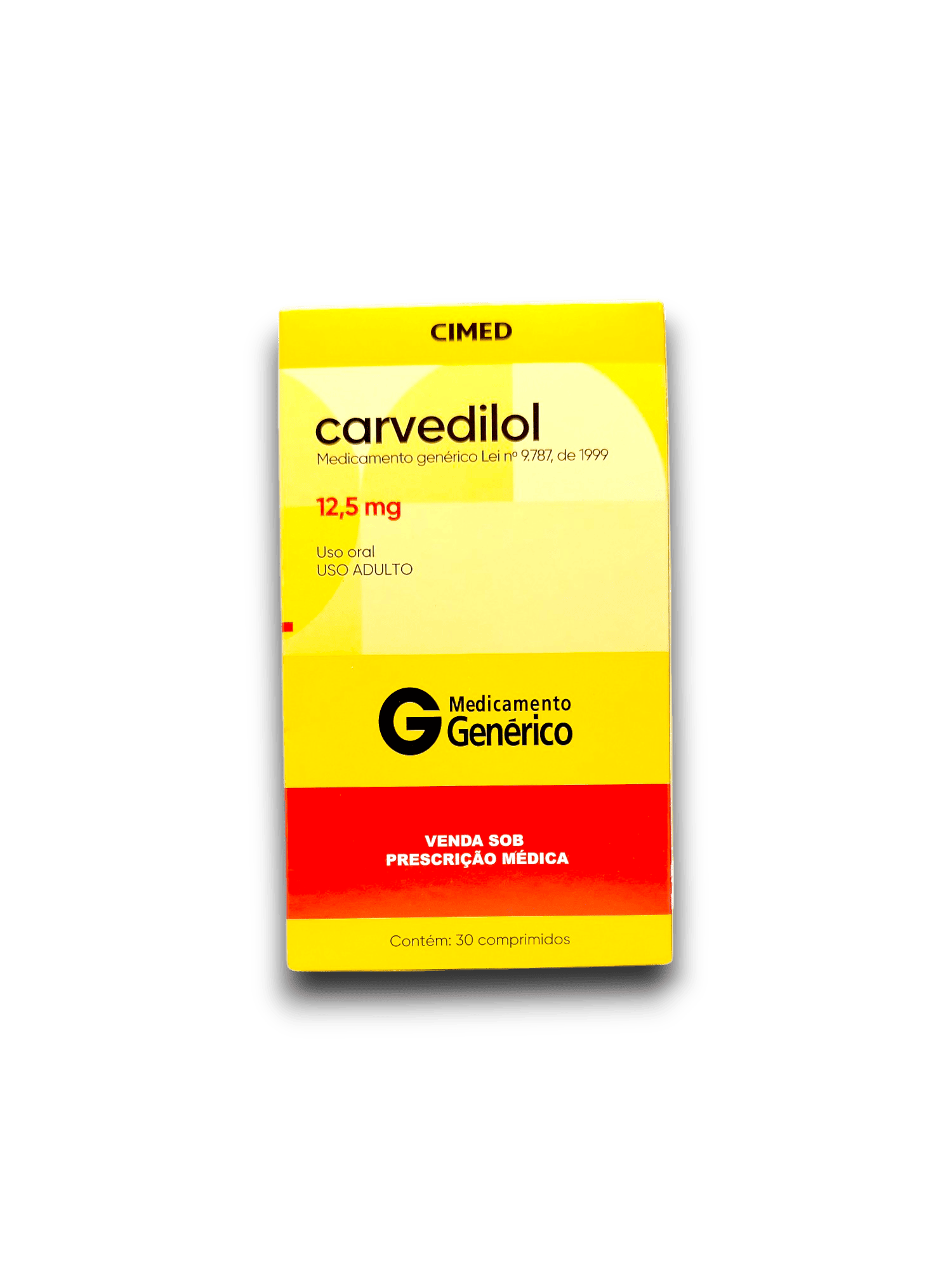 Carvedilol 25 mg – 30 comprimidos — Seção 20