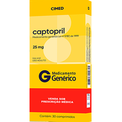 Captopril 25 mg – 30 comprimidos — Seção 20