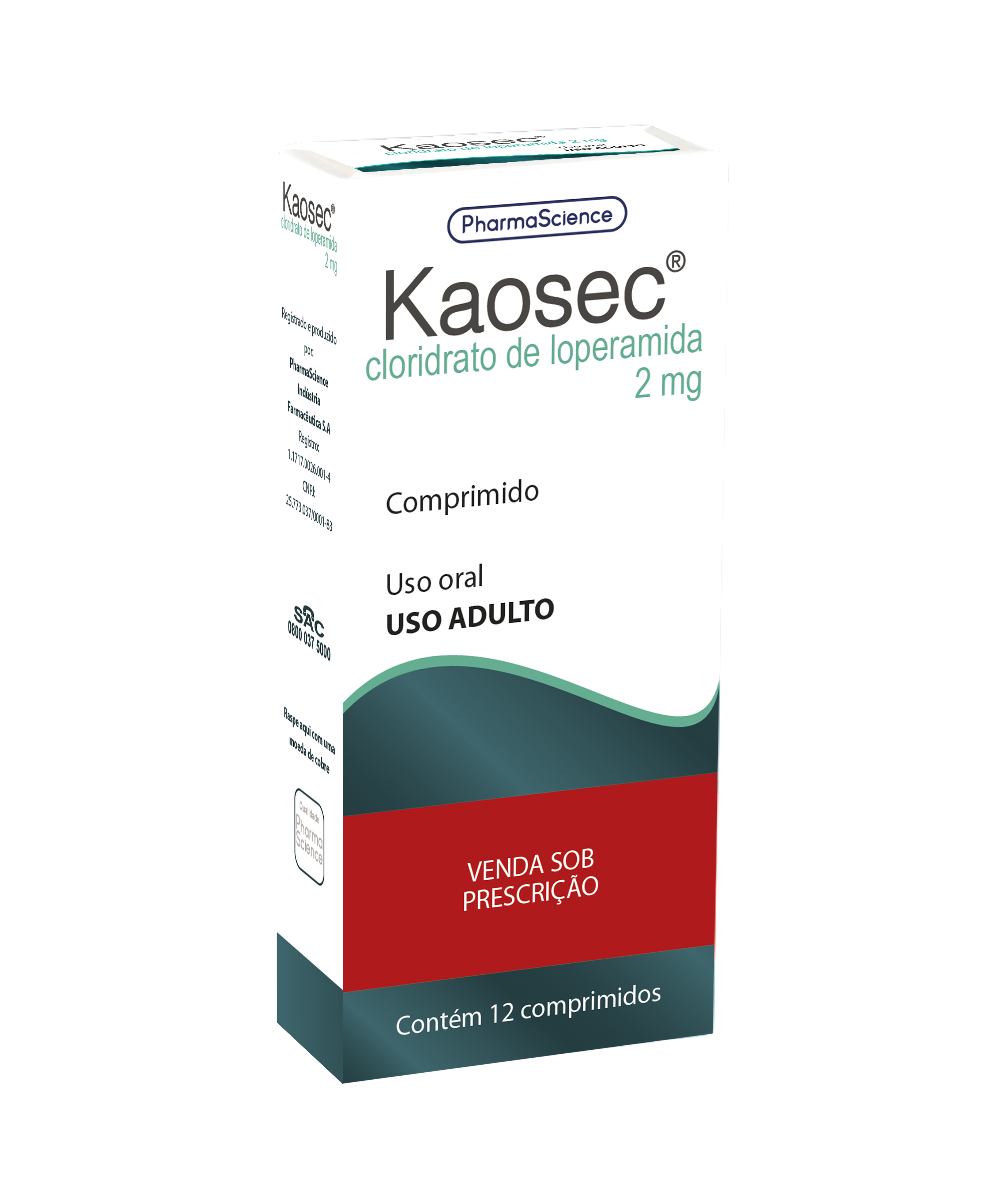 Kaosec 2 mg – Comprimidos — Seção 15