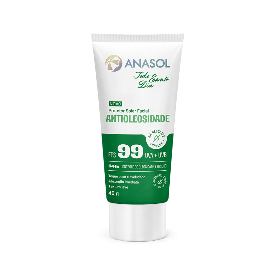 Protetor Solar Facial Anasol Antioleosidade FPS 99 – 40 g — Seção 10 