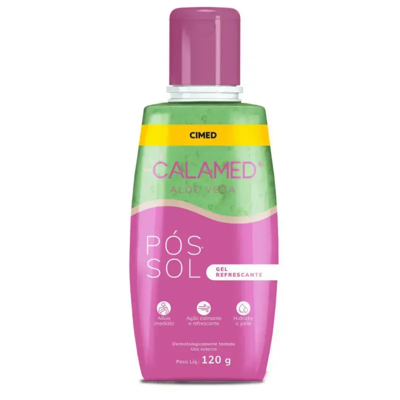 Pós-Sol Calamed Gel Refrescante Aloe Vera – 120 g — Seção 11