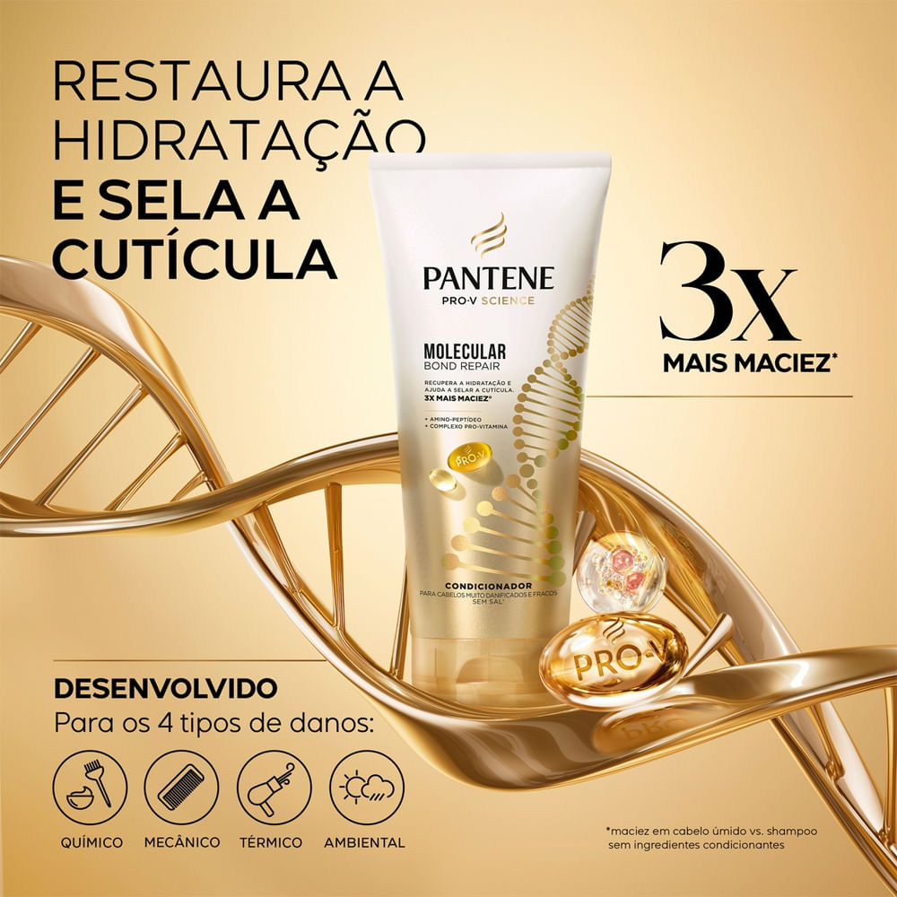 Condicionador Pantene Pro-V Science Molecular Bond Repair – 150 mL — Seção 11