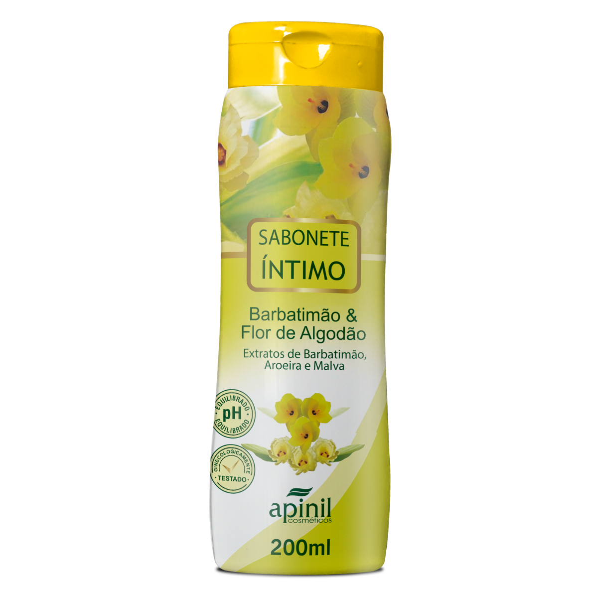 Sabonete Íntimo Apinil Barbatimão & Flor de Algodão – 200 mL — Seção 12