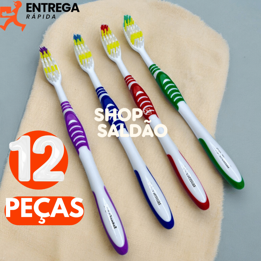 Escova Dental Adulto Macia ATTIC – Cores Sortidas — Seção 82
