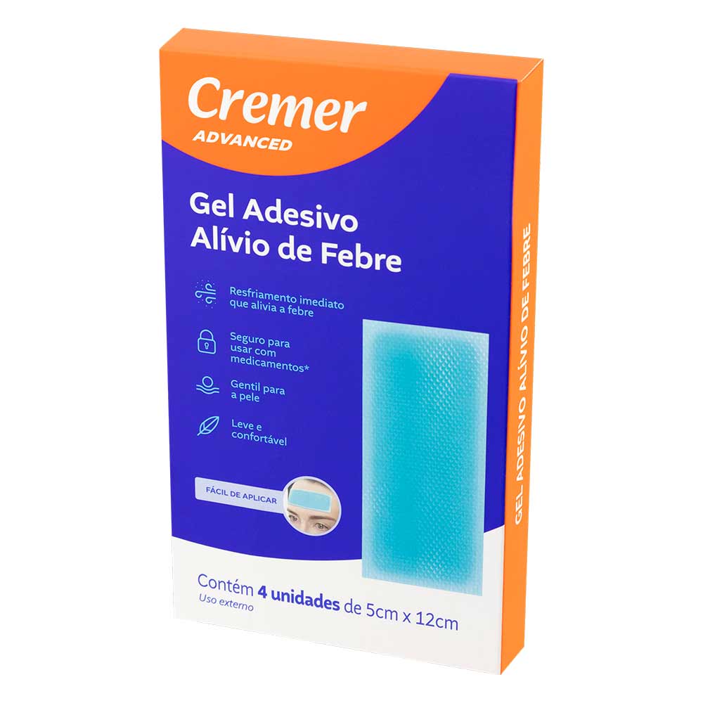 gel adesivo alivio de febre seção 59