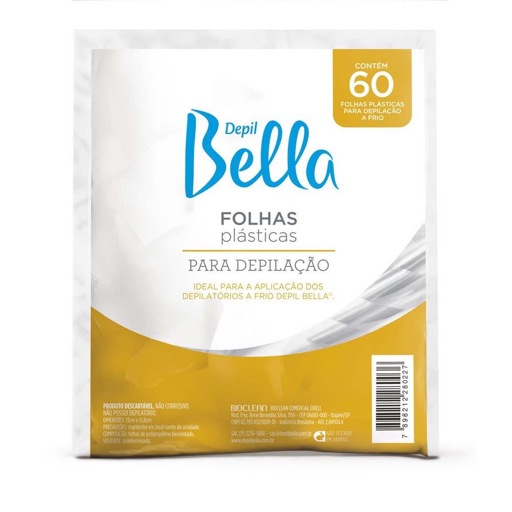 folhas para depilação seção 58