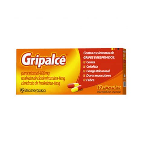 Gripalcê 400 mg + 4 mg + 4 mg – Cápsulas — Seção 56