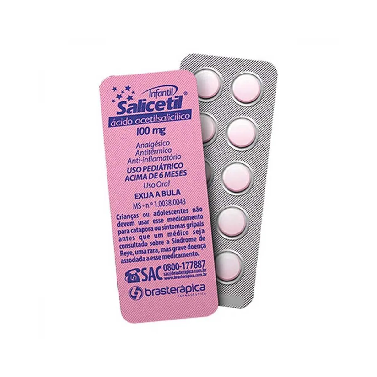 Salicetil acido acetilsalicico seção 56